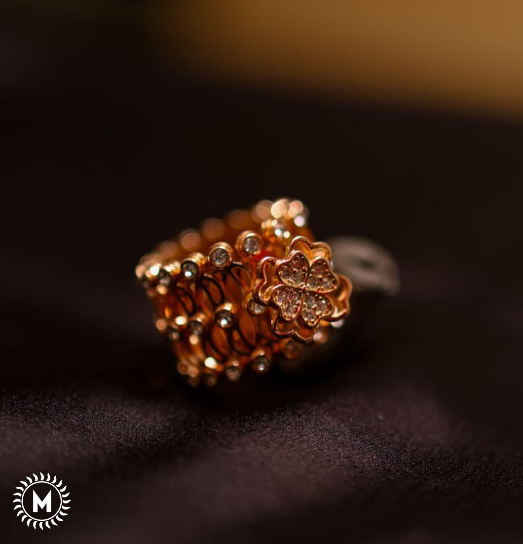 Flower Modal Bangle Cum Ring