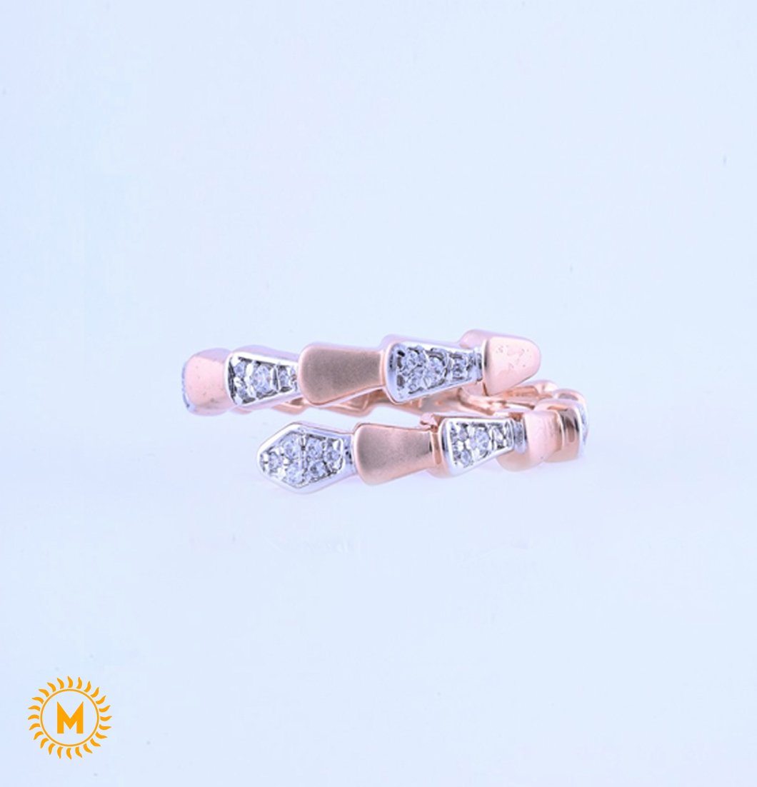 Rose Gold Diamond Ring - 1.91 Gm