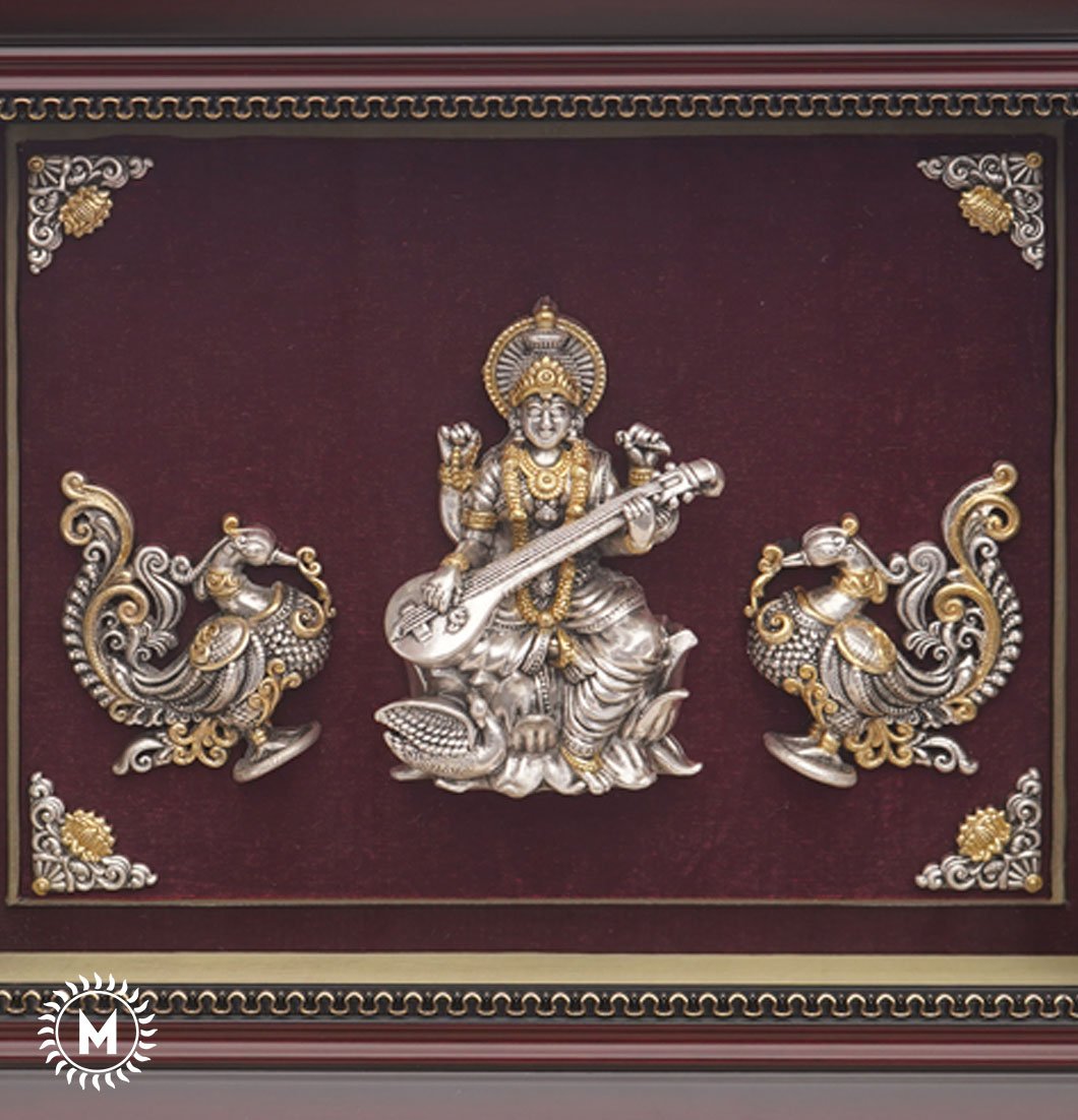 Saraswathi with Swans - 60 GM