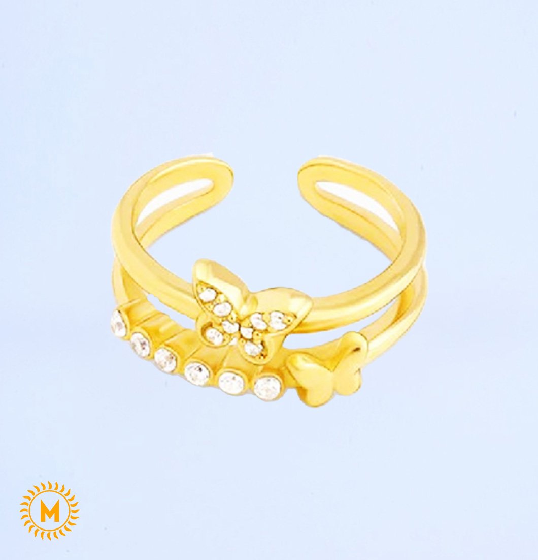 Yellow Gold Diamond Ring - 2.177 Gm