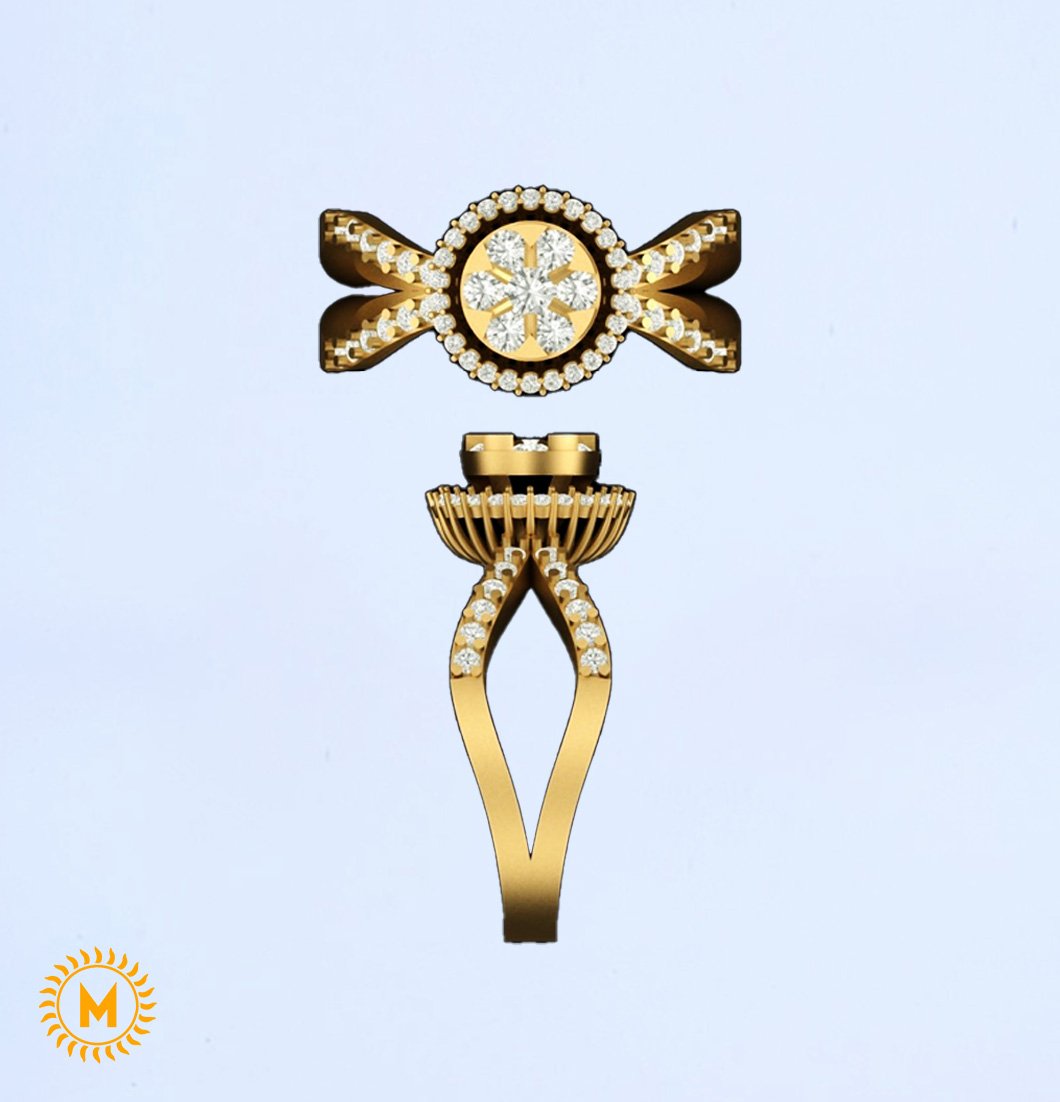 Yellow Gold Diamond Ring - 2.533 Gm